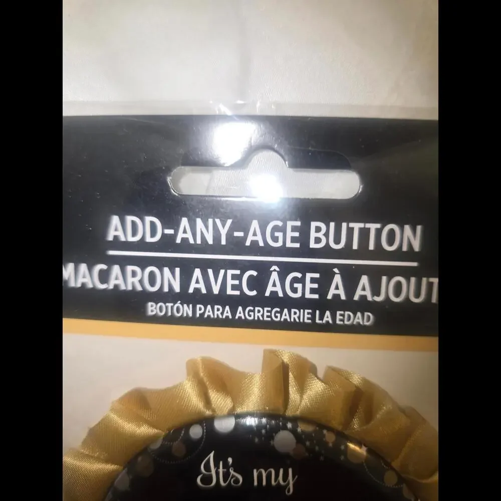 Sparkling Celebration Adult birthday party add-an Button